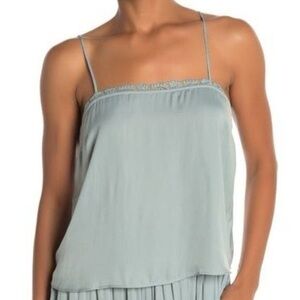 Free People Beyond Me Cami Tank in Sea Sage